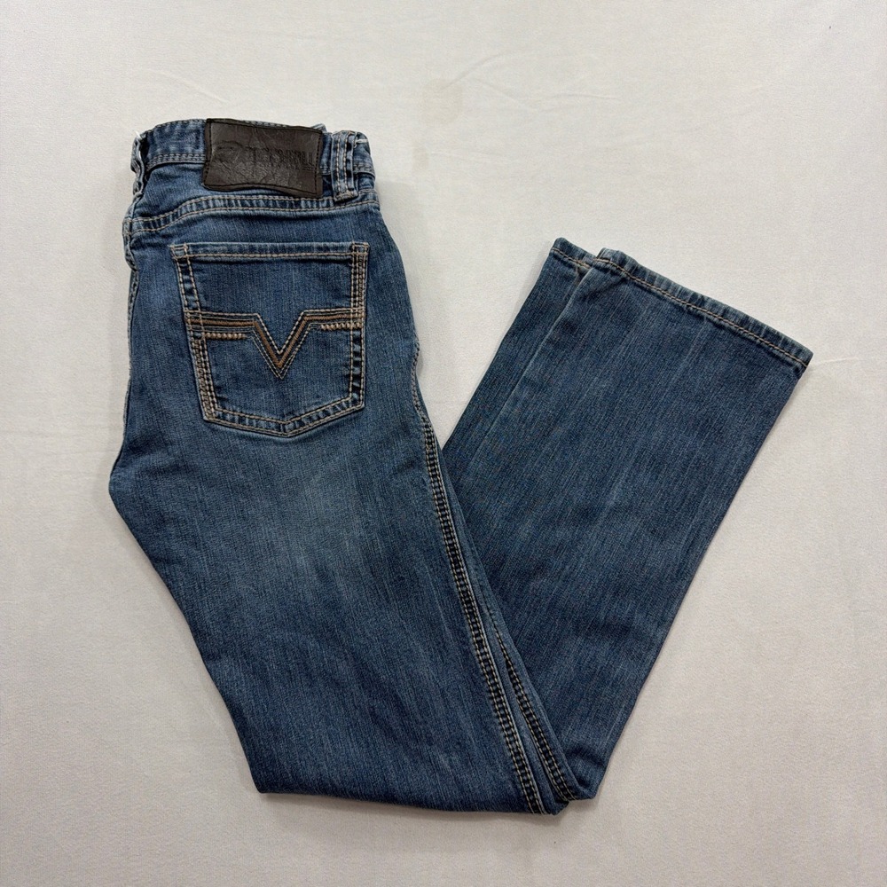 Rock & Roll Denim Jeans Revolver Slim Straight Leg Medium Wash Mens 30x32